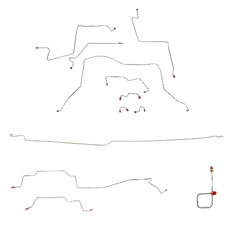 95-97 Dodge Ram 2500 Brake Line Kit 4x4 Ext Cab_Long Bed Stainless Steel CBK0080SS